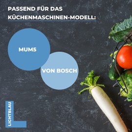 Lichtblau Set of 2 Drivers for Bosch Food Processor MUM5 I Continuous Shredder Replacement Part Suitable for MUZ5VL1, MUZ5DS and MUM5 00630760 630760 I Bosch MUM5 Accessory Part