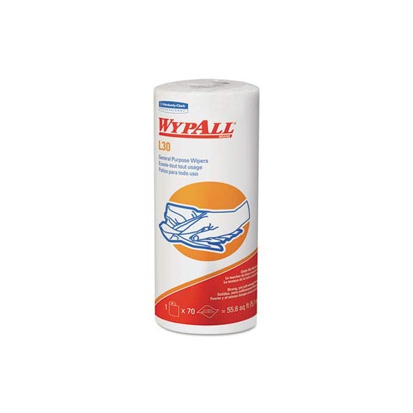 Kimberly-Clark 05843 Wypall L30 Wipe, Small Roll (Pack of 1680)