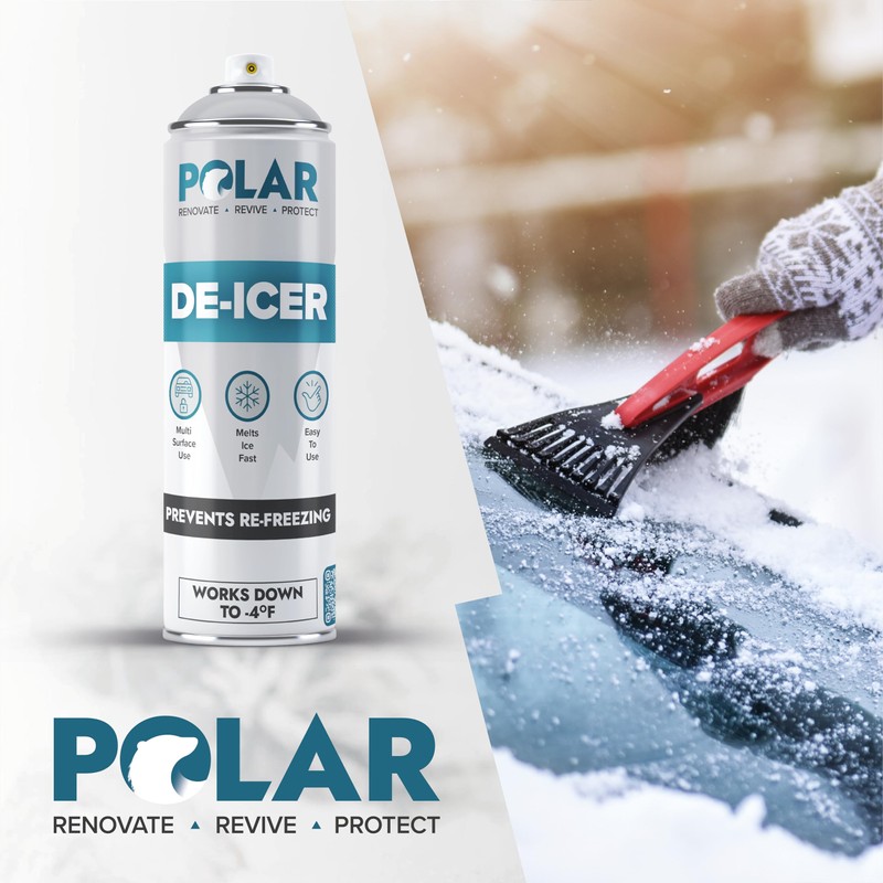 Polar De-Icer Spray for Car Windshield - 2 x 17