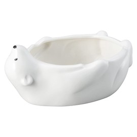 Sun Art SAN3643 Cute Tableware "Arctic Poles" Animal Bowl Somen Bowl Bowl Small Approx. 22.8 fl oz (680 ml), White