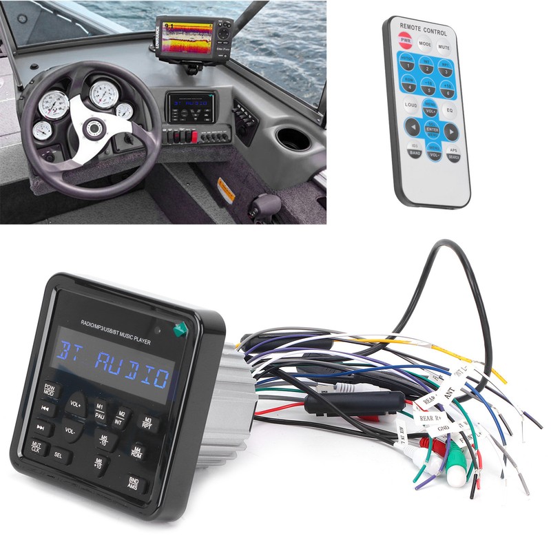 Digital Player USB Bluetooth Waterproof Multifunctional for Automobile Yacht Saloon