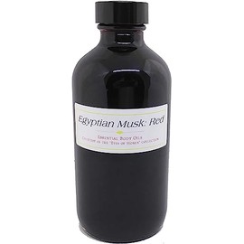 TCEShop Red: Egyptian Musk Scented Body Oil Fragrance [Regular Cap - Dark Red - 8 oz.] - ID#27590
