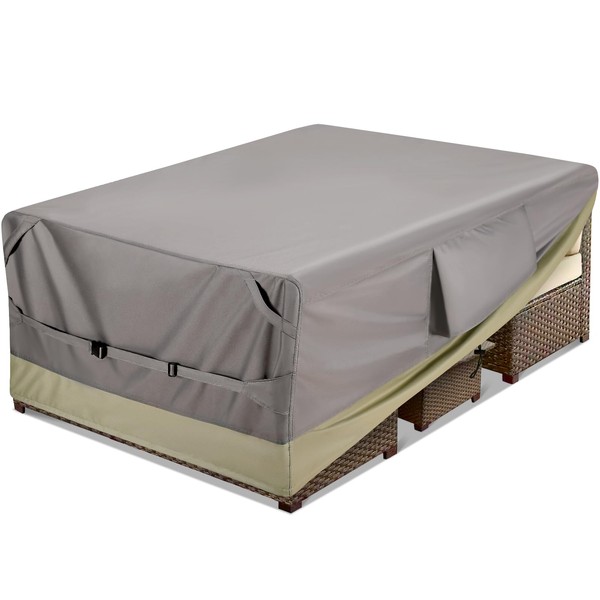Kylinlucky Patio Furniture Set Covers Waterproof,Outdoor Sectional Sofa Set Covers,