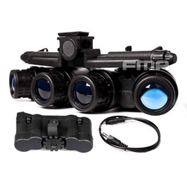 FMA Airsoft Hunting Tactical No Function GPNVG18 Night Vision Goggles Dummy Binoculars NVG Model Show Helmet Accessories Night Vision Goggles Helmet Airsoft Cosplay (Black)