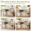 Cabinet Curtain, 28"W x 51"L, Brown Sink Skirt for Kitchen