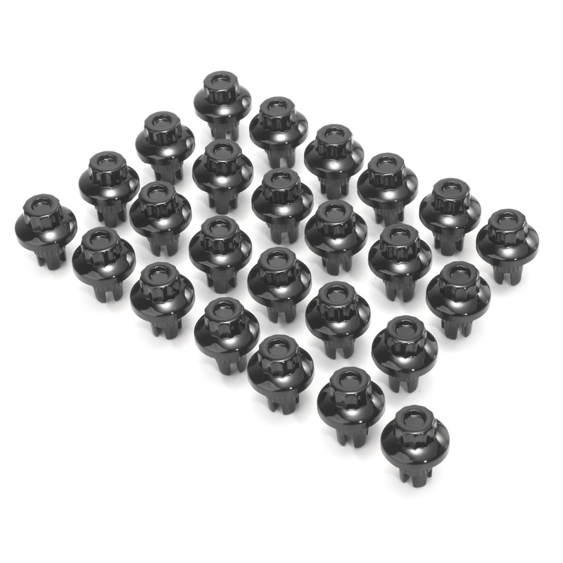 50pcs Wheel Rivets Nuts Rim Lip Hole 7.6mm/0.3in Replacement Alloys
