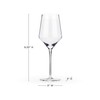 Viski Raye Angled Chardonnay Set of 2 No-Lead Premium Crystal