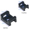 190 Pieces Black Cable Tie Bases,Cable Tie Mounts,Cable Tie Saddles