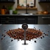 Black 2-In-1 Espresso Coffee Bean Spoon Tamping Scoop Tamper Tea