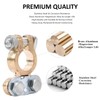 Tnisesm 1Pair Battery Terminal Set with Anti-Corrosion Washers, Positive Negative