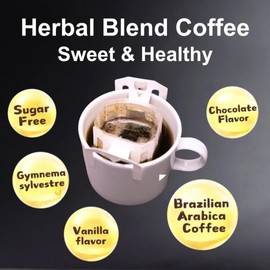 SHO Tokyo Diet Coffee Cinnamon Roasted Caramel, 3 Pack (7 Drip Bags each) – Drip Coffee, Single Serve Coffee Bags, Camping Pour Over Coffee, Perfect Coffee Bags for Travel and On-the-Go