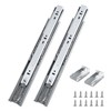 Probrico 1 Pair 18 Inch Rear/Side Mount Drawer Slides with
