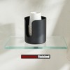 JQK Bathroom Cup Dispenser, Black Small Disposable Paper Mouthwash Cup