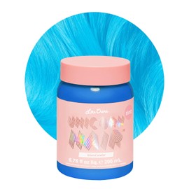 Lime Crime Tinte Unicorn Hair Dye, Island Water - Tinte para El Cabello Semipermanente Sin Daños, Acondiciona E Hidrata - Kit de Tinte Temporal para El Cabello Tiene Un Aroma de Vainilla Cítrica Azuca