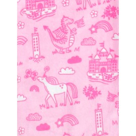 iscream Big Girls Fanciful Print Silky Soft Plush Shorts - Fairy Tale, X-Small (4/6)