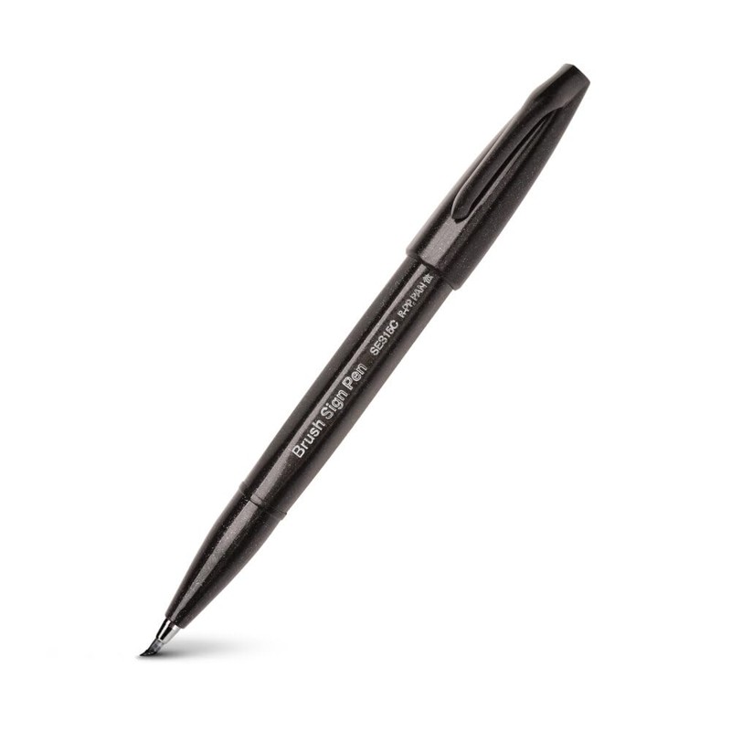 Pentel Brush Sign Pen 12pc Wallet