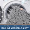 Homaxy rutschfeste Badematte Chenille Badezimmerteppich Mikrofaser Badteppich Saugfähige Hochflor Badvorleger
