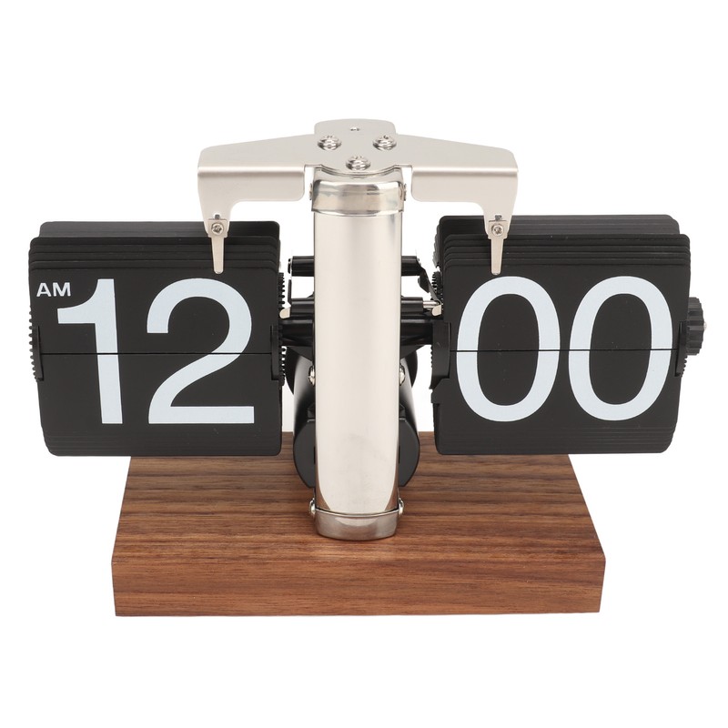 Digital Flip Down Clock Retro Automatic Turning Battery Operated Mechanical
