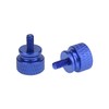 HELIFOUNER 20 Pieces 6-32 Thread, Blue Color Anodized Aluminum Computer