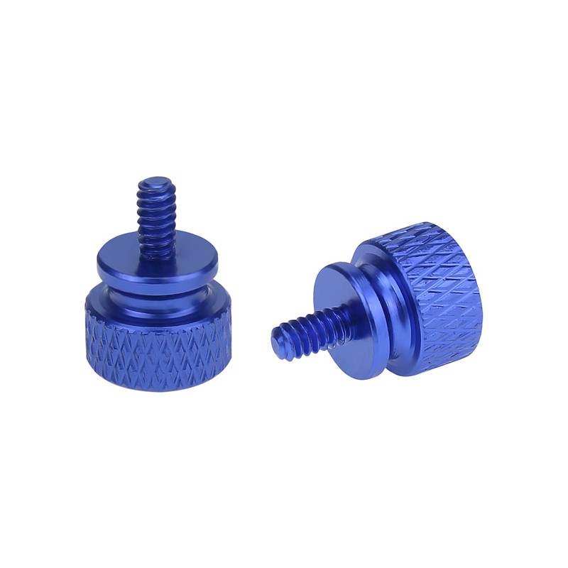 HELIFOUNER 20 Pieces 6-32 Thread, Blue Color Anodized Aluminum Computer