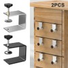 2Pcs C Clamps, Drawer Front Installation Clamps Drawer Fixing Clip