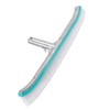 18in Swimming Pool Brush Plastic Nylon Stainless Steel Cleaning Tool