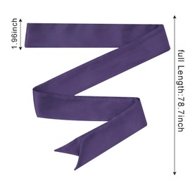obmwang Solid Color Long Neckerchief Women Skinny Scarf Ribbon Scarf Satin Scarf Belts Sash Necktie Neck Scarf Narrow Scarf