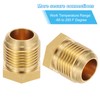 PATIKIL 5/8" Brass Flared Plug, 10 Pack 45 Degree SAE