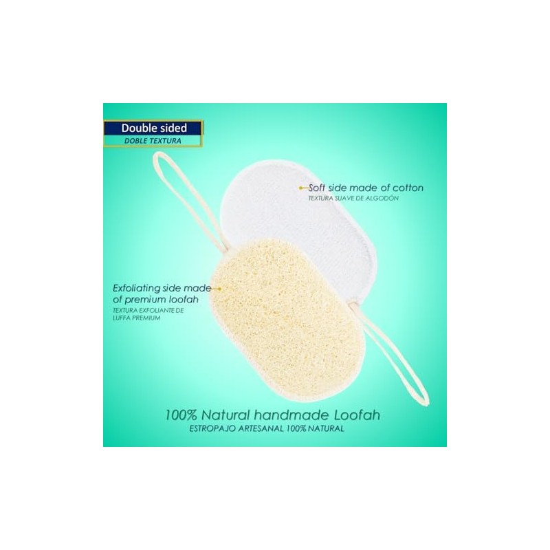 Estropajo Loofah Exfoliante Lufa Pastecito para Baño 6 Piezas