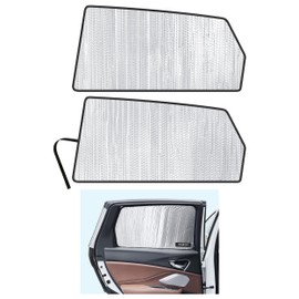 Side Window Rear Seat 2nd Row Sunshade Custom Fit for 2019 2020 2021 2022 2023 2024 2025 Acura RDX SUV, UV Reflector Sun Protection Accessories (Set of 2)