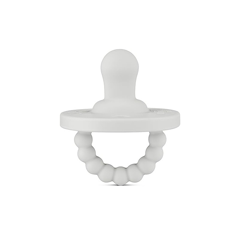 Ryan & Rose Cutie PAT Pacifier Teether (Flat, Grey)