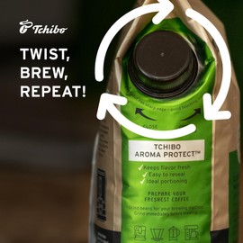 Tchibo Whole Bean Coffee - Röst Frisch Classic Blend - Medium-Roast Arabica Beans with Rich Aromas of Red Berries and Dried Fruits - Intensity 4/6, Acidity 2/6, Roast Level 4/6-12 oz