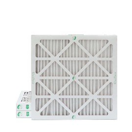 Glasfloss ZL 20x20x2 MERV 10 Pleated 2" Inch Air Filters for AC and Furnace. 3 PACK. Actual Size: 19-1/2 x 19-1/2 x 1-3/4