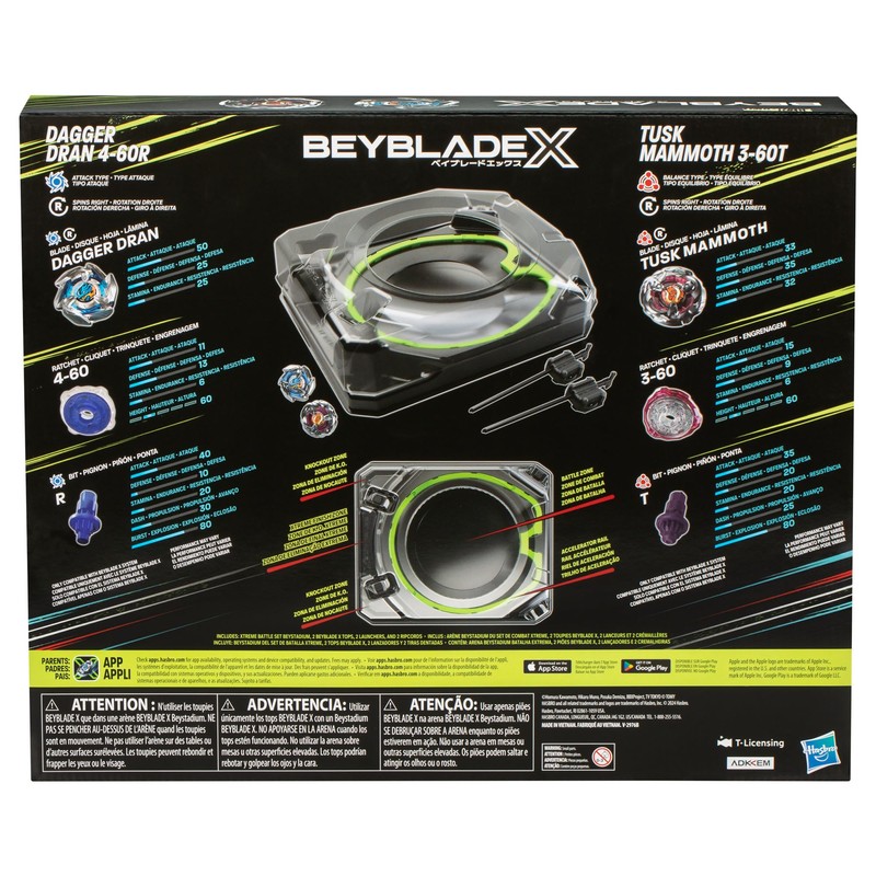 BEYBLADE X Xtreme Battle Set with Beystadium Arena Featuring X-Celerator