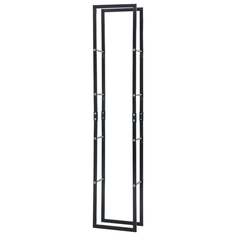 vidaXL Heavy-Duty Steel Firewood Rack - Large Rectangular Log Storage