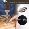 10PCS High-Strength Eccentric Twist Drill Bit,Four Flute Sawtooth Eccentric Drill