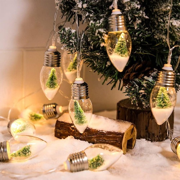 Lightdot Serie de Luces Navideñas con 10 Luces LED de Hadas, Guirnaldas Luminosas de Interior y Exterior, Luces para Árbol de Navidad para Jardín, Patio, Boda, Fiesta, Decoración Navidad