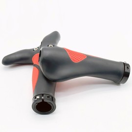 LEXOR Handle Grip, Ergo Grip, Lock-on Bull Horn, 3 Variations, Bull Horn Red