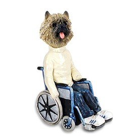 Cairn Terrier Red Wheelchair Doogie Collectable Figurine