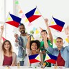 WEITBF 12 Pack 8×12 Inch Philippines Flags Small Filipino Philippine