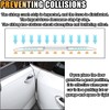 4 piezas de protectores de borde de puerta de coche,