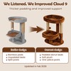 AGUPET 2-Tier Indoor Cat Tree Tower with Raised Cat Beds