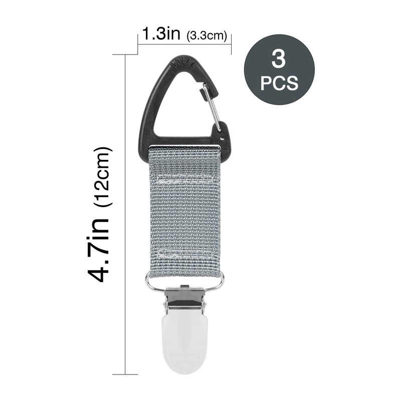 TOCCOOL 3 PCS Tennis Towel Holder, Sports Towel Holder, Hook
