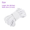 DMiotech 1/4" Shock Cord 30M White Bungee Cord for Tent