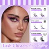 Natural Eyelash Extensions, Set of 4 Styles, 3D-60D+80D+7D and Bottom
