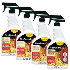 ForceField® FireGuard Flame Retardant, Protect Clothing, Fabrics, Draperies, Furniture, Carpets, Upholstery, Textiles - 22oz (4 pack)