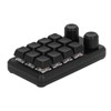 Mini Gaming Keypad 12 Keys 2 Knobs Blue Switch Black
