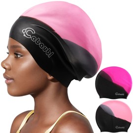 2 Pack Swimming Cap for Kids (Multicolor)