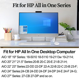 KITEURAD 90W 65W Ac Adapter for HP All in One Desktop Computer Power Cord-for HP All in One Computer 20" 22" 24" 27" 22-DD 24-CR 24-DP DF 27-CR 22-DD0224 24-CR0042 27-CR0082