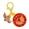 fengshuisale Amulet Moon Constellation Keychain Myth Beast, red